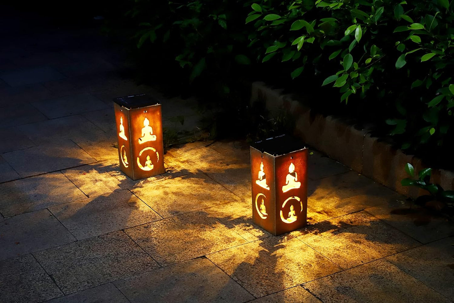 Solar Decorative Portable Lantern - Buddha