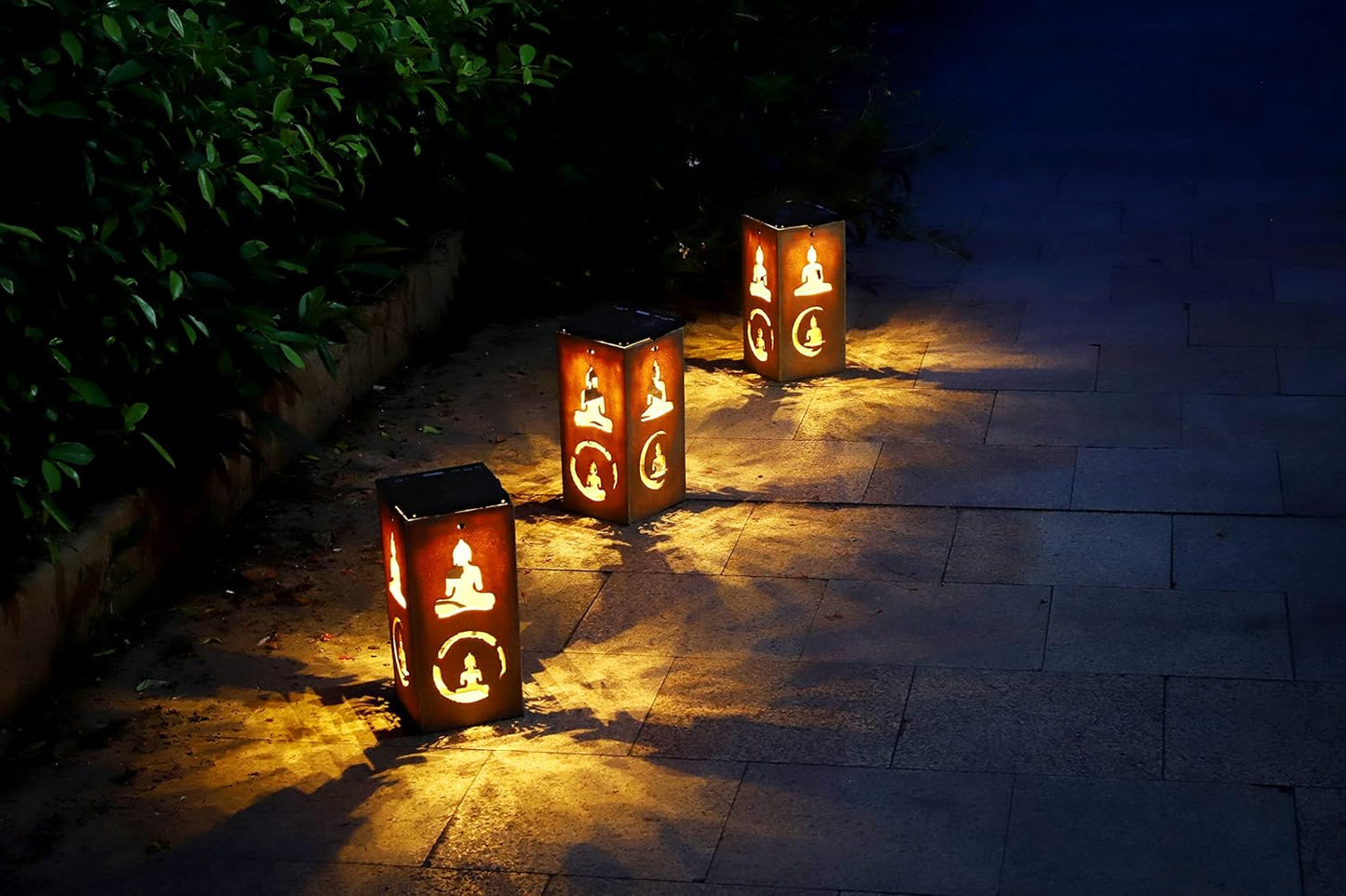Solar Decorative Portable Lantern - Buddha
