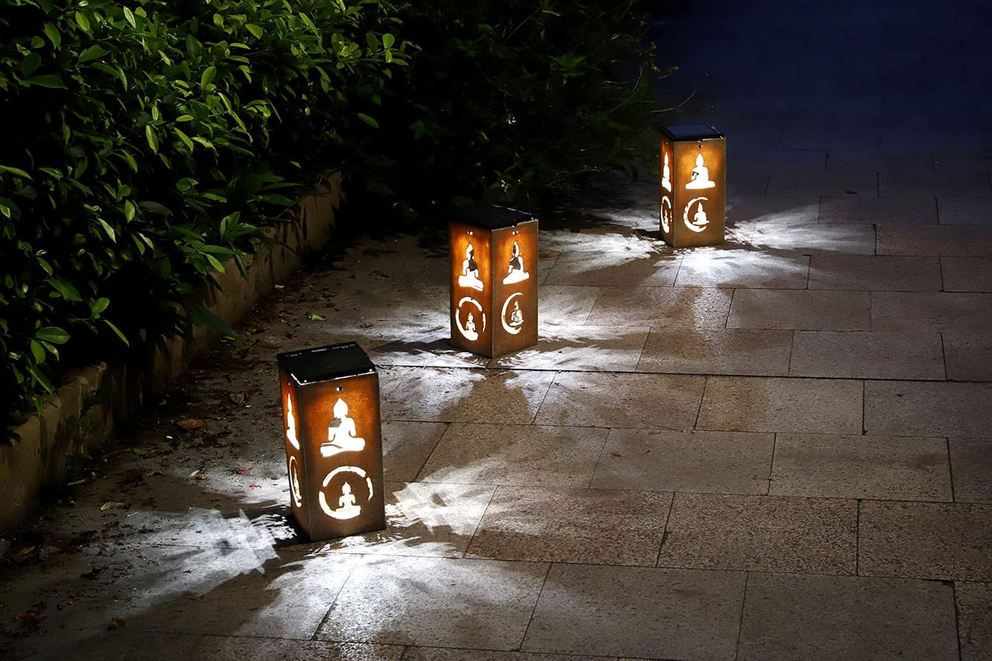 Solar Decorative Portable Lantern - Buddha