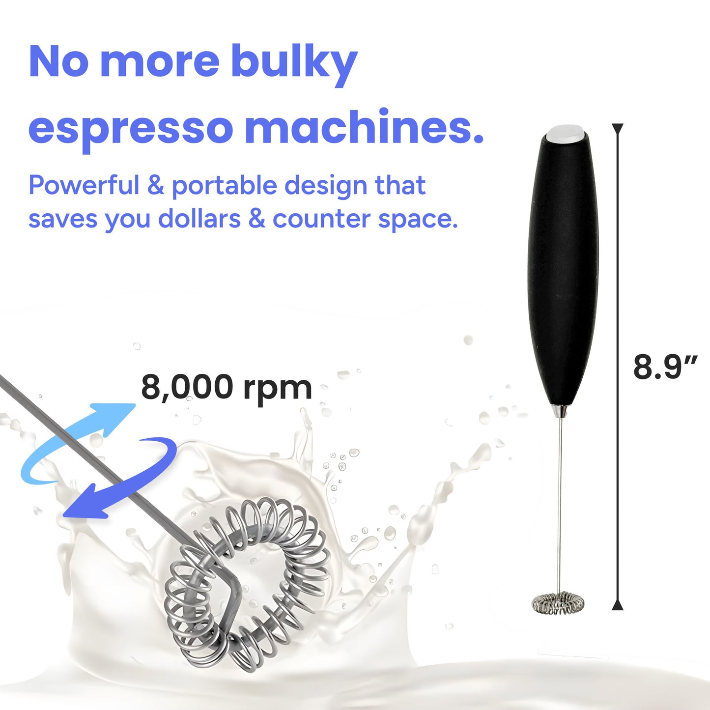 Mini Handheld Milk Frother