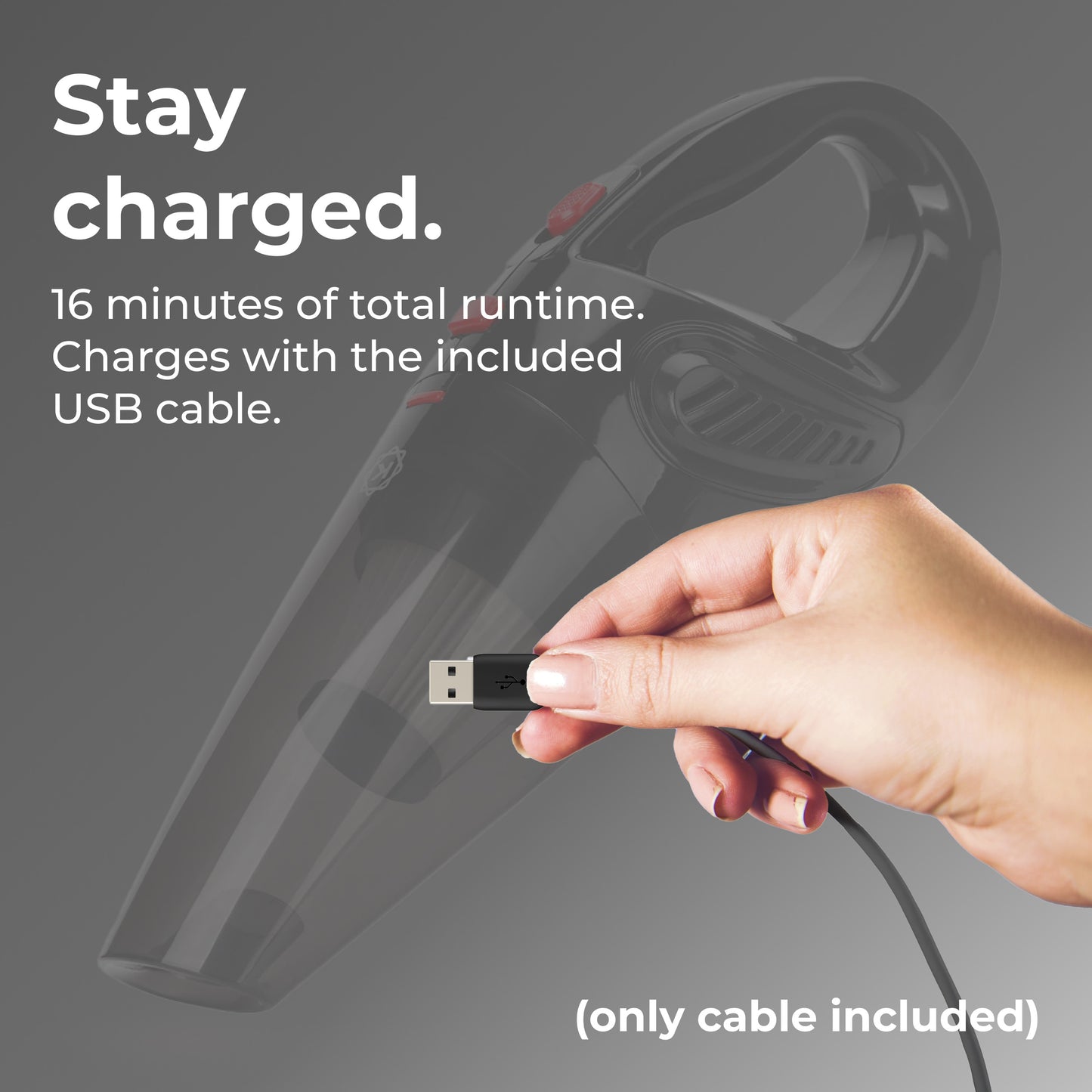 KOBOT Portable Cordless Handheld Vacuum – Onyx