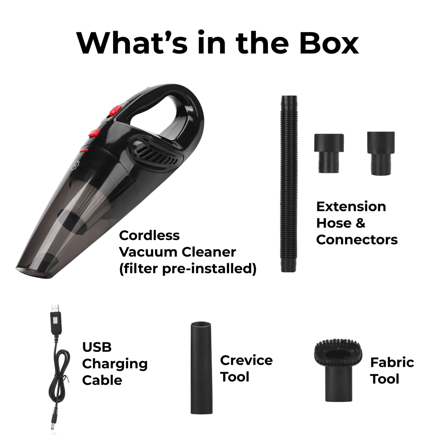KOBOT Portable Cordless Handheld Vacuum – Onyx