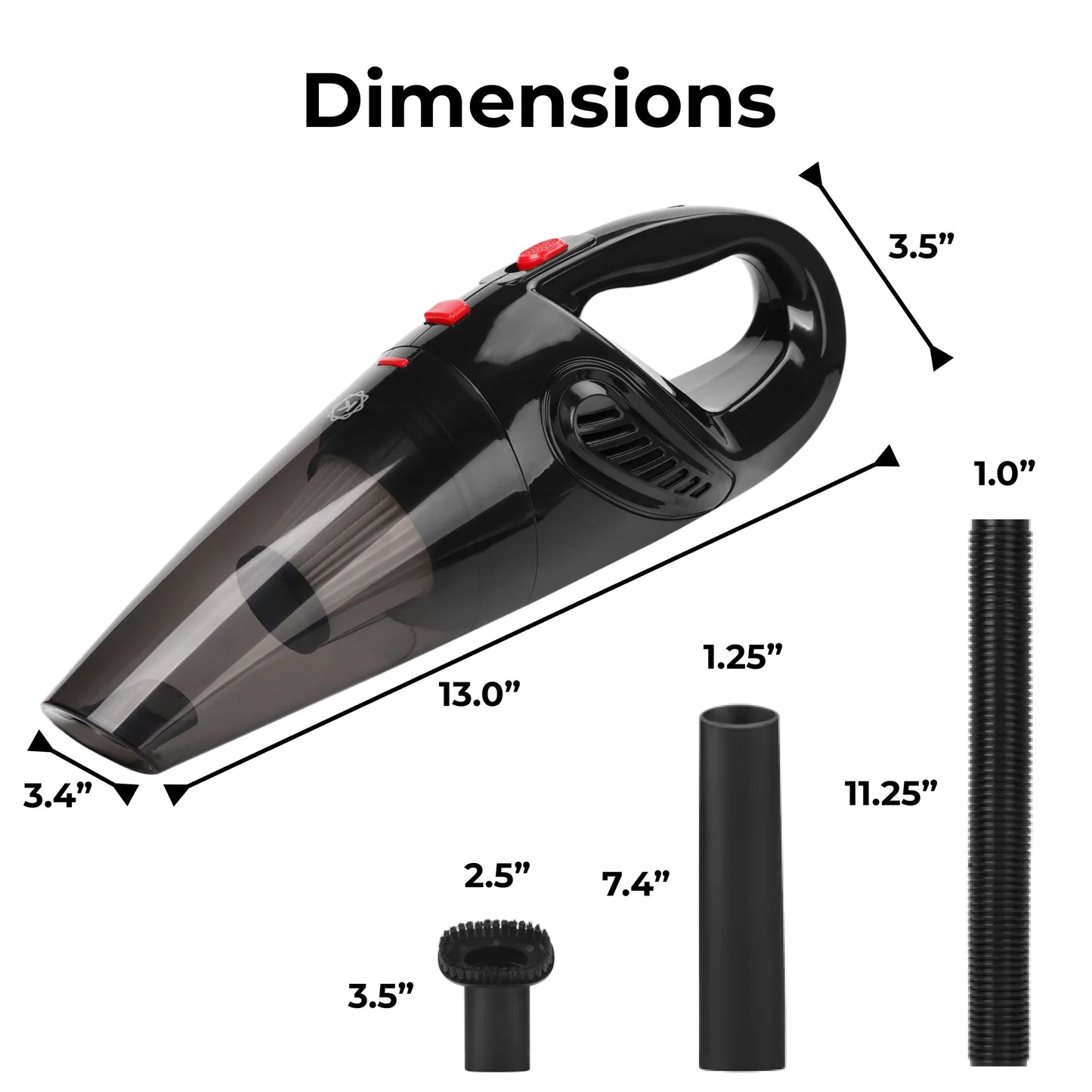 KOBOT Portable Cordless Handheld Vacuum – Onyx