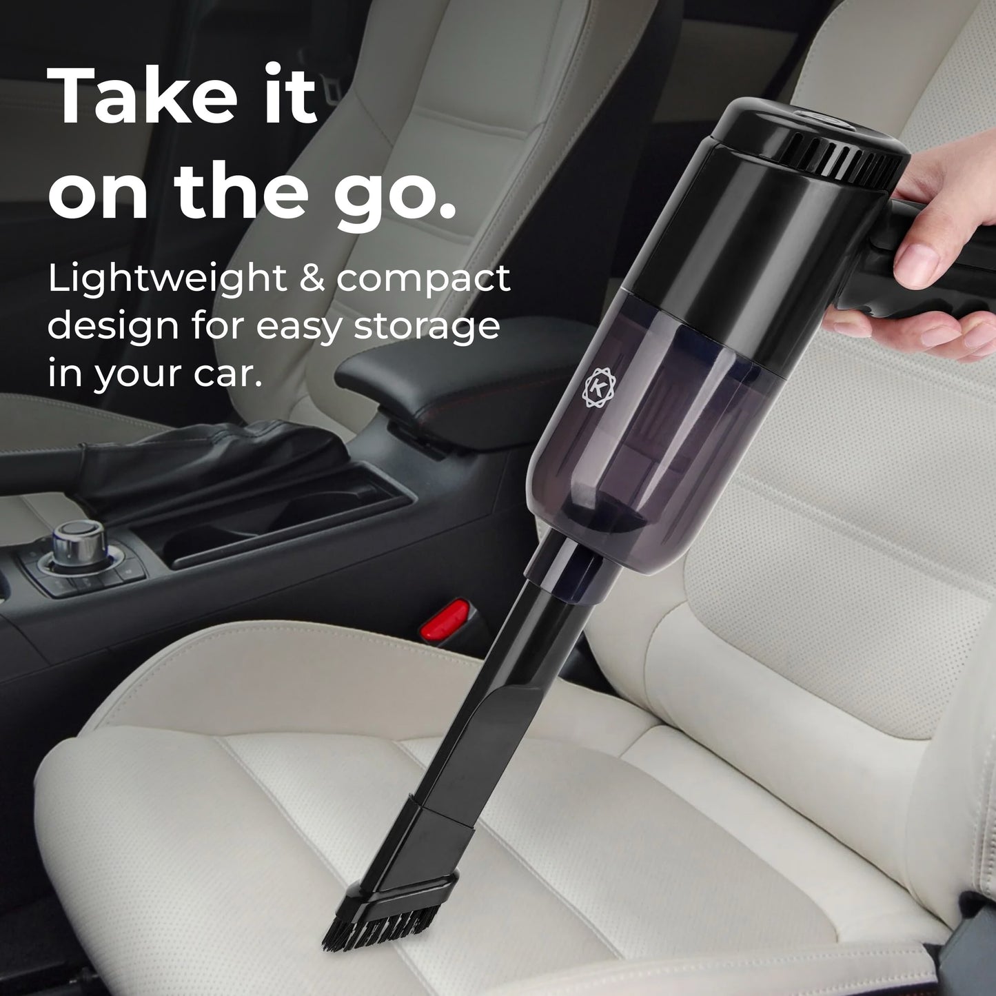 KOBOT Portable Cordless Car Vacuum – Onyx