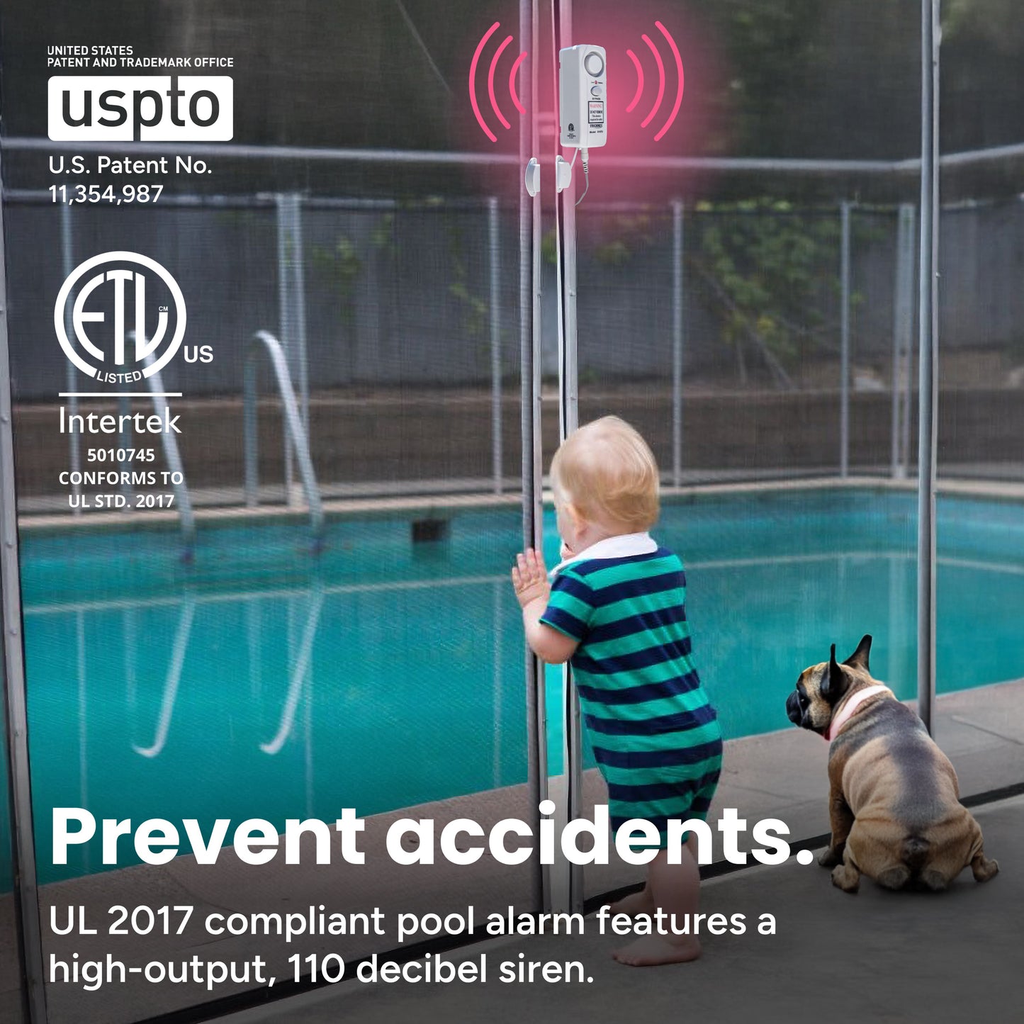 Safe Pool Alarm for Gates, Doors, Windows, and Sliding Doors