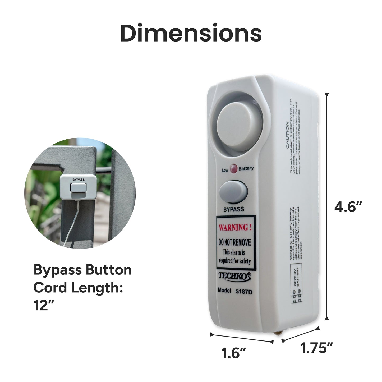 Safe Pool Alarm for Gates, Doors, Windows, and Sliding Doors