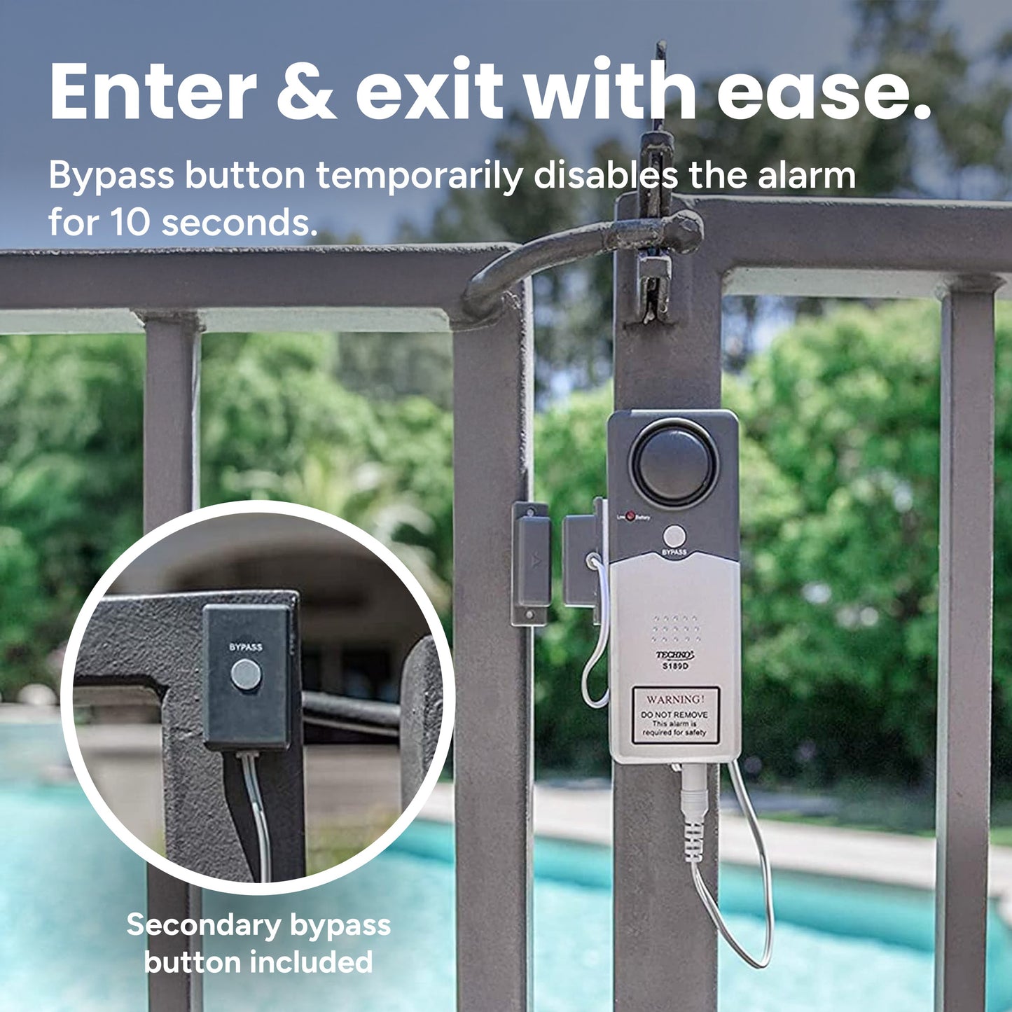 Ultra Slim Pool Safety and Entry Alarm