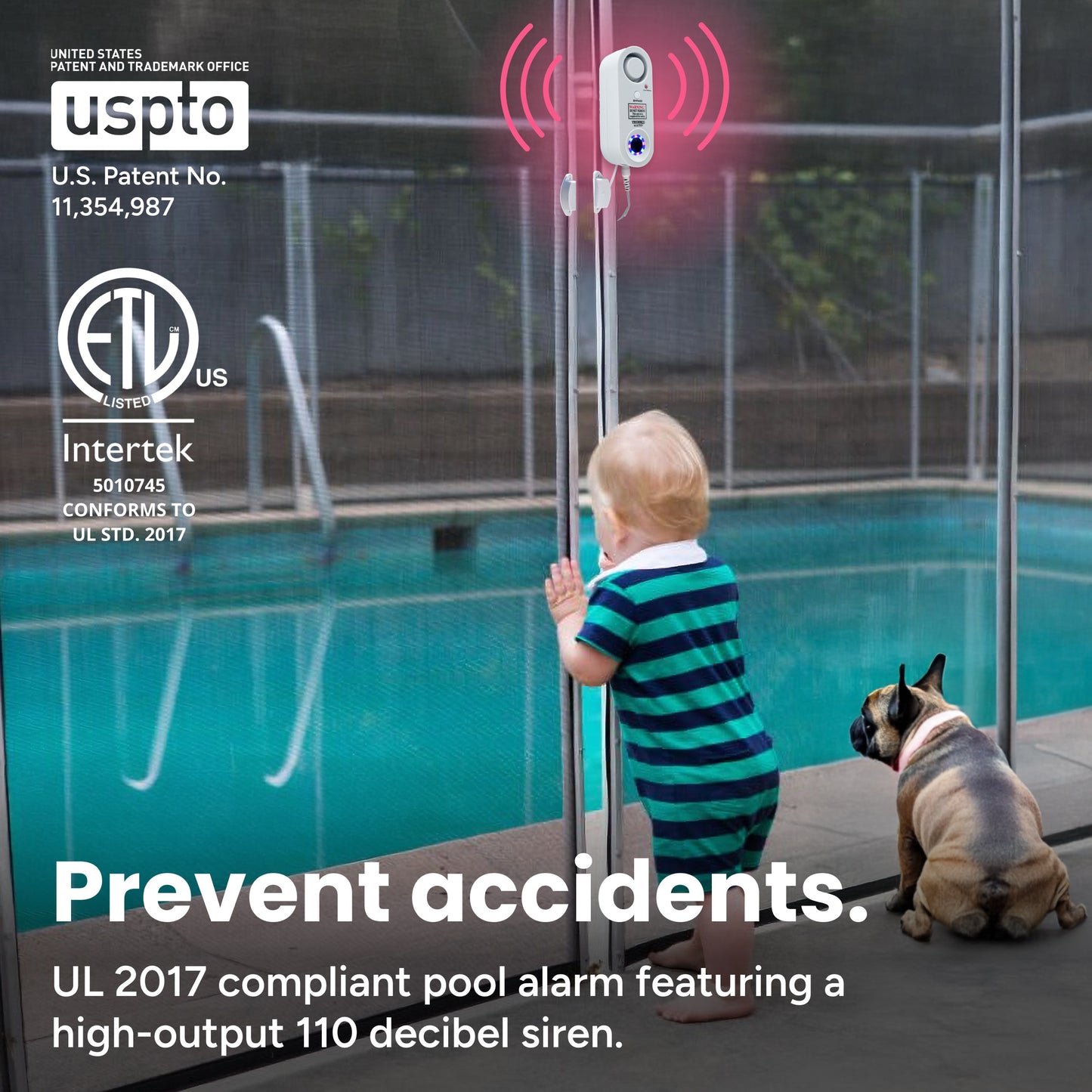 Strobe Safe Pool Alarm