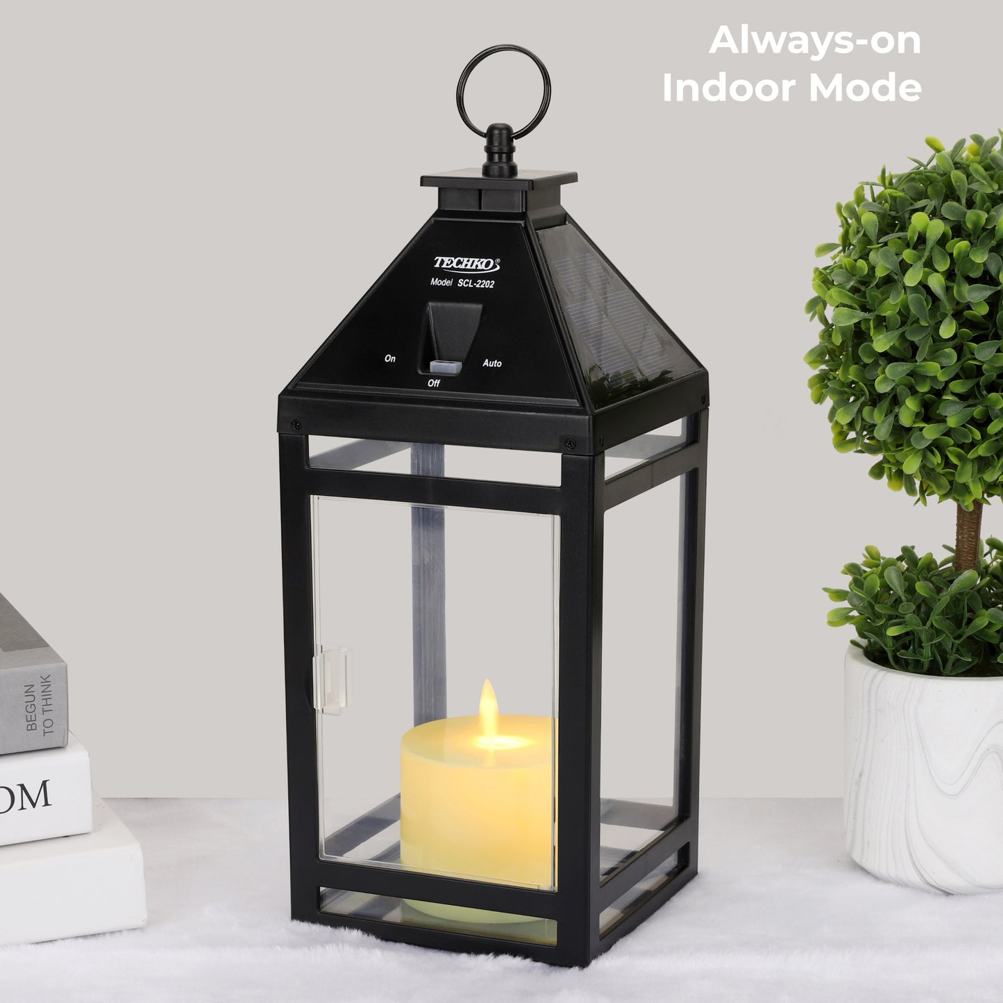 Solar Candle Vintage Hanging Lantern