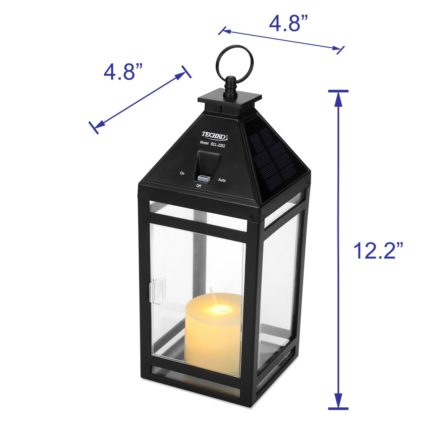 Solar Candle Vintage Hanging Lantern