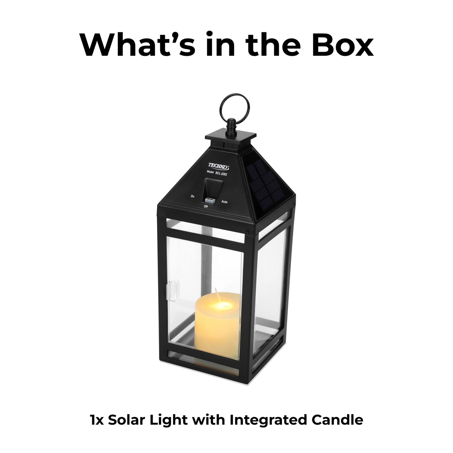 Solar Candle Vintage Hanging Lantern