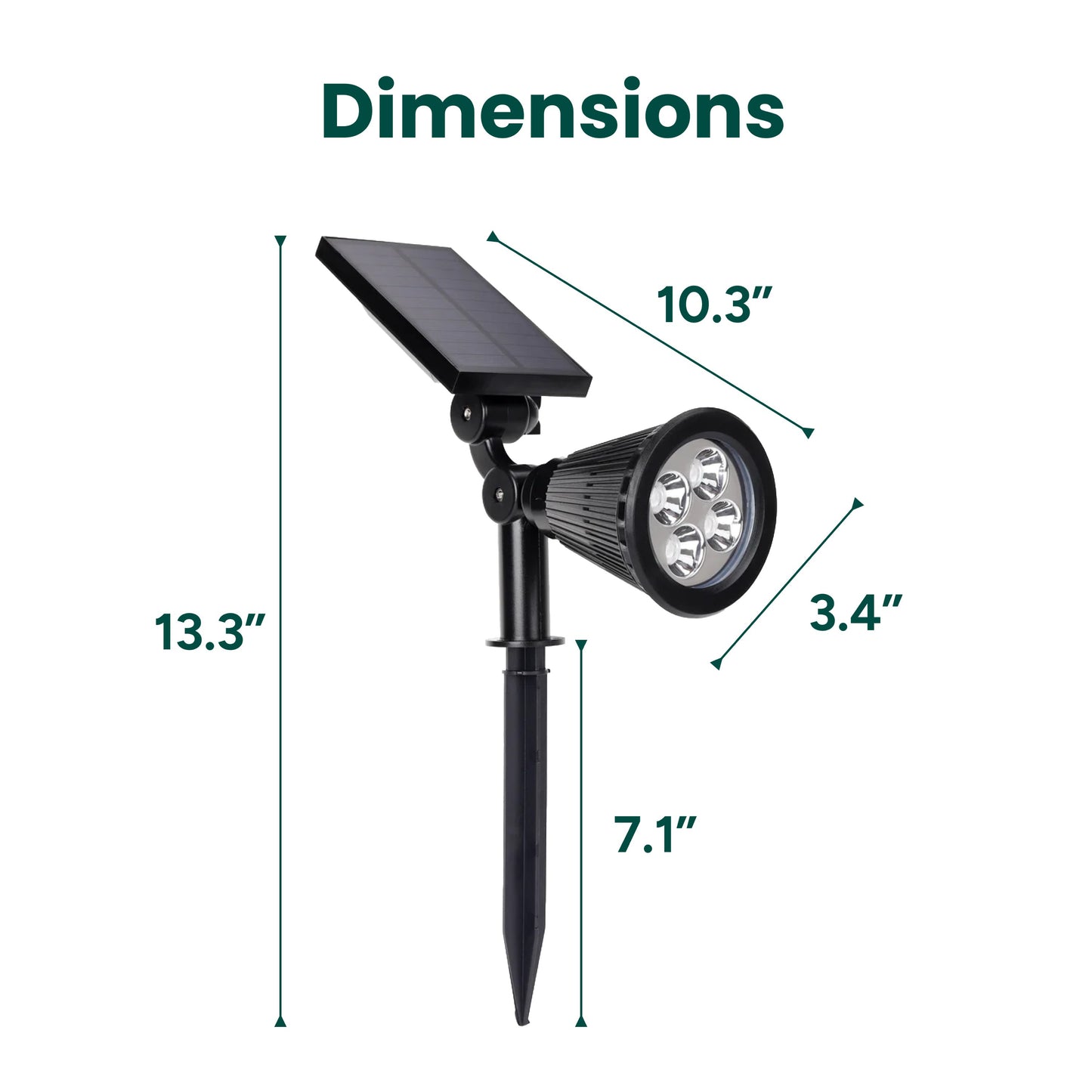 Solar Pathway Spotlights (2-Pack)