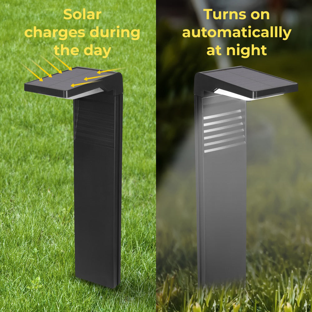 Outdoor Solar L-Shaped Path Lights (2-pack)