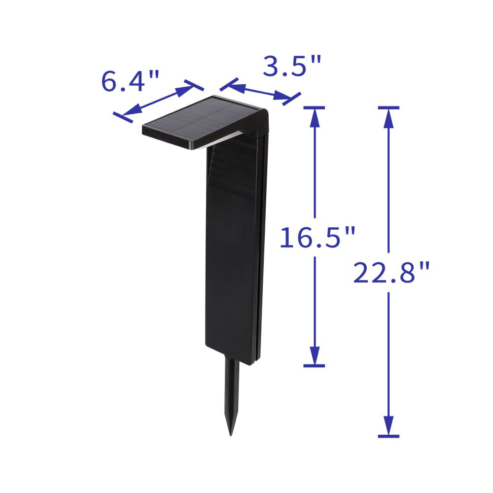 Outdoor Solar L-Shaped Path Lights (2-pack)