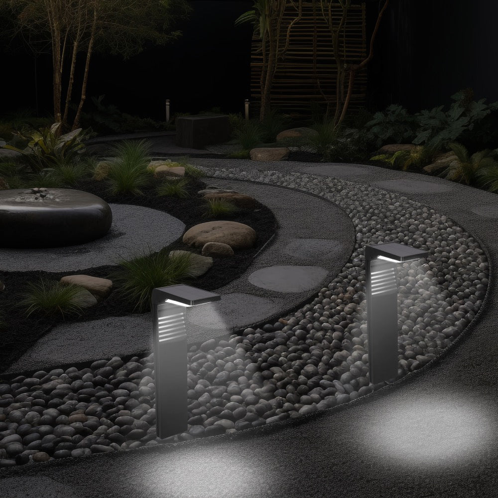 Outdoor Solar L-Shaped Path Lights (2-pack)