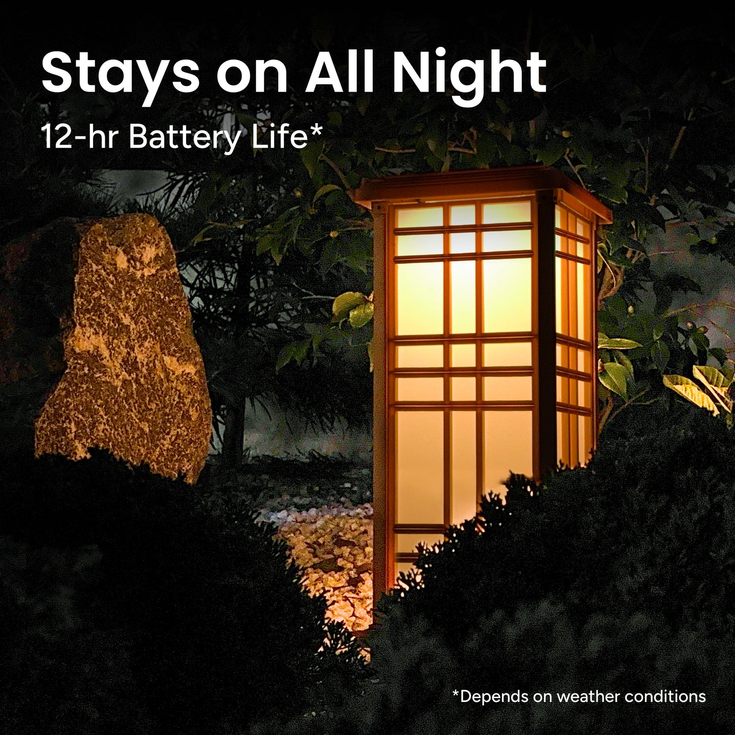 Solar-Powered Japanese Garden Lights: Beautiful Outdoor Lighting for Zen Gardens (Medium)