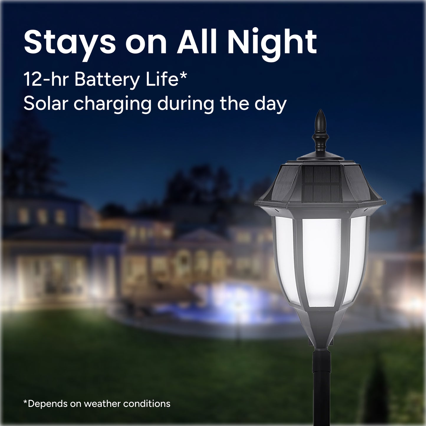 Solar Classic Pathway Light (Dual Lighting Mode)