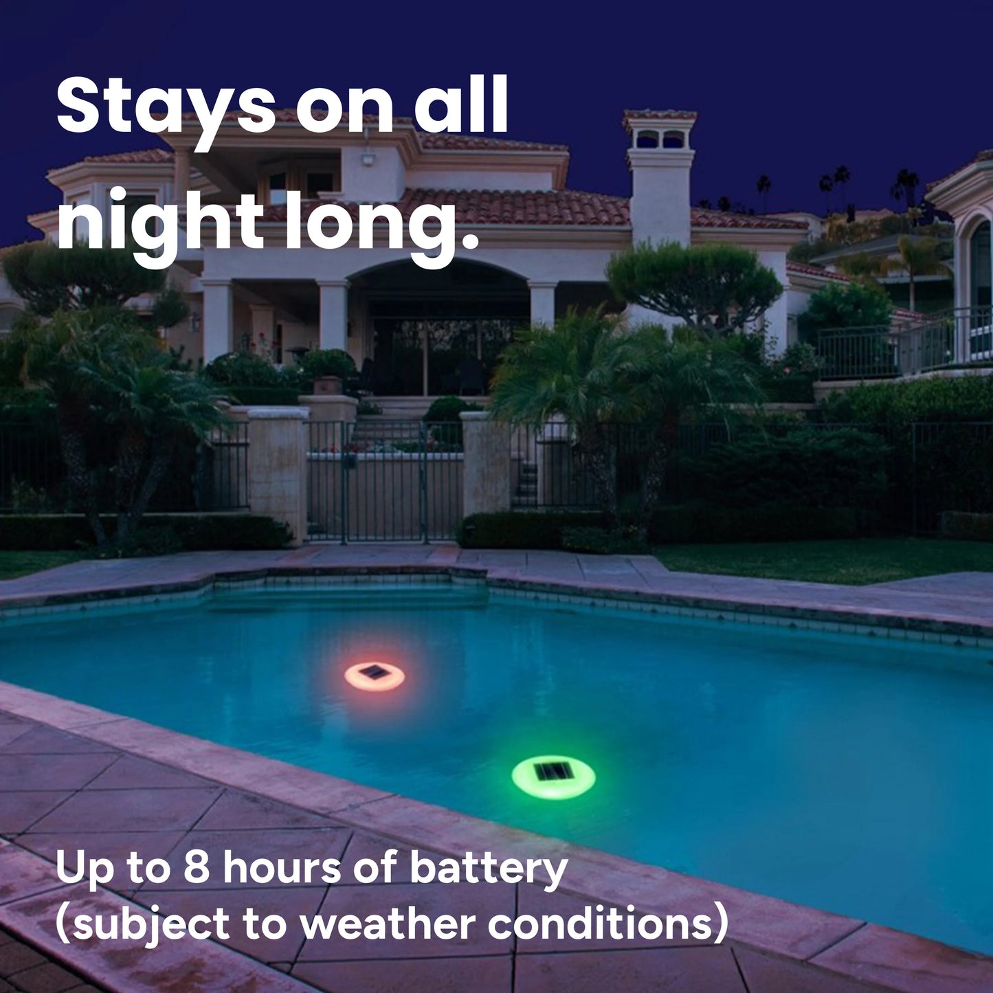 Solar Floating Multi-color Pool Light Model (2-Pack)