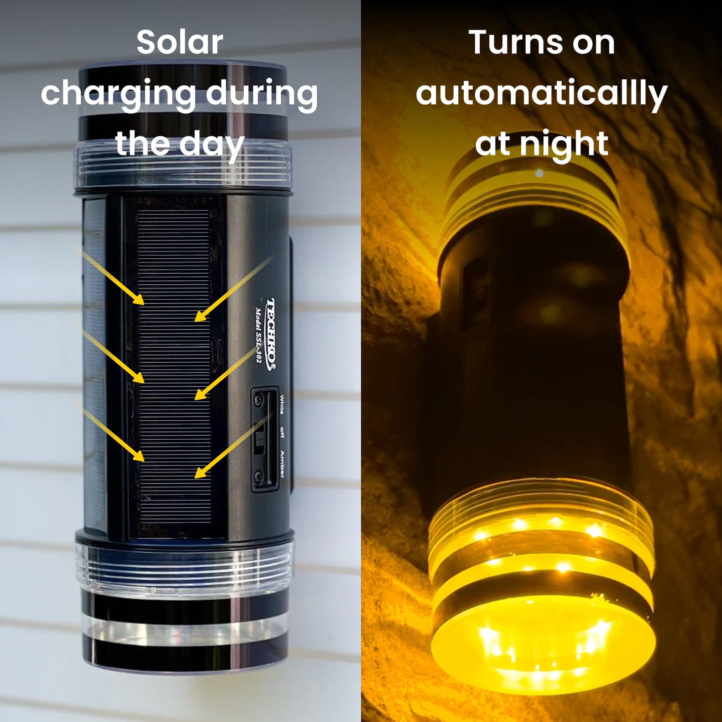 Solar Cylinder Wall Light (Dual Direction)