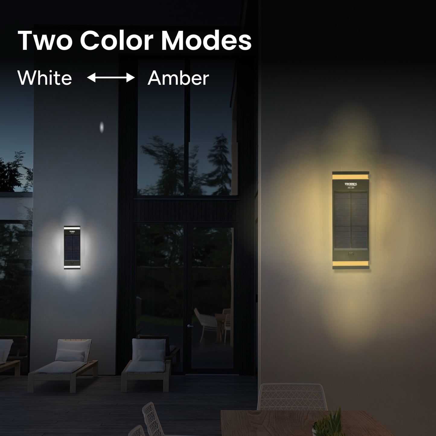 Solar Wall Light (Bi-directional)