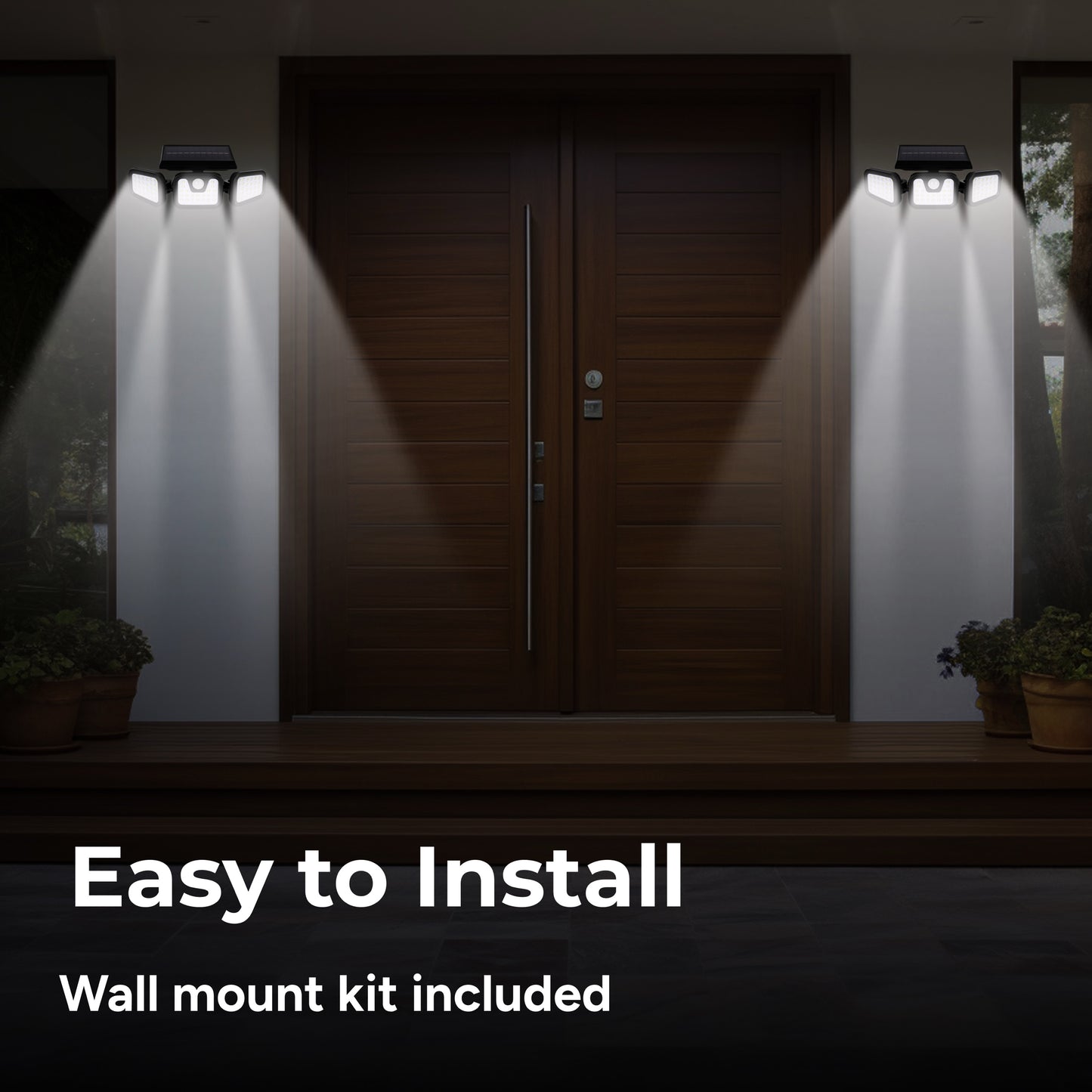 Solar Security Flood Light with Motion Sensor