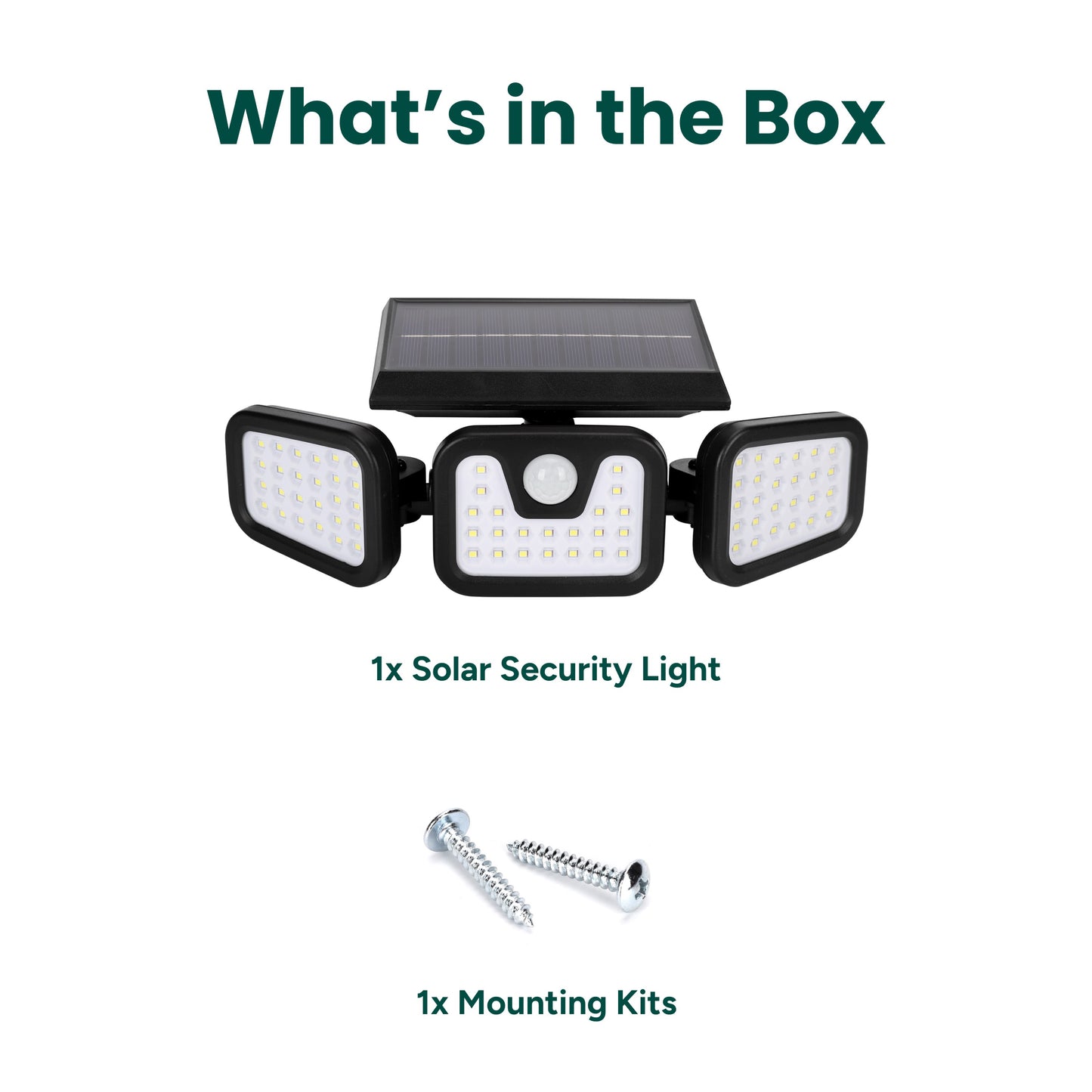 Solar Security Flood Light with Motion Sensor