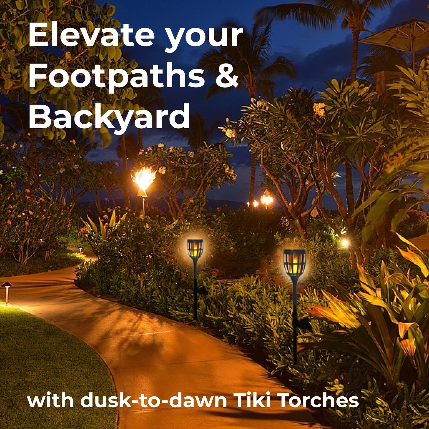 Solar Tiki Torches (2-Pack)