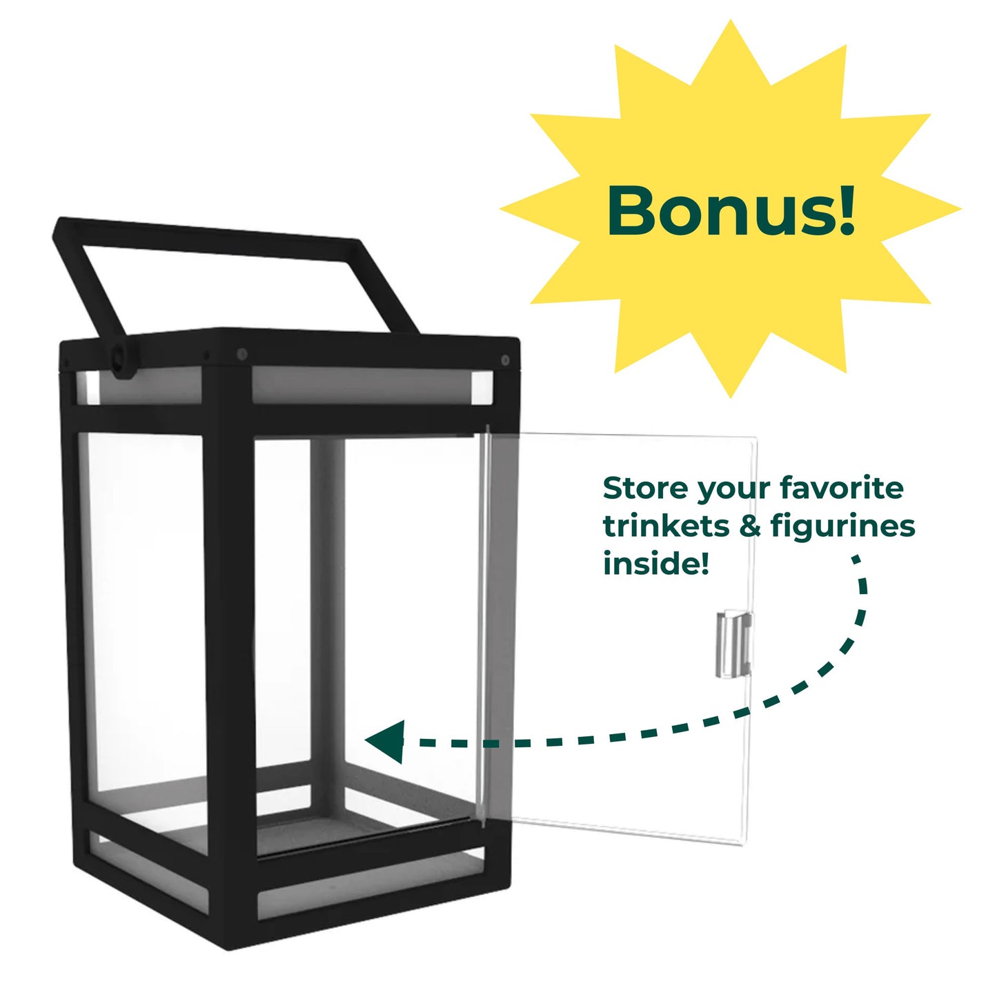Solar Portable Lantern (Clear Panel) with USB Charging