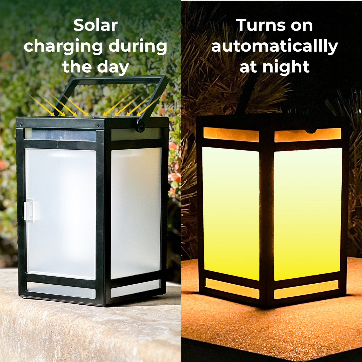 Solar Portable Lantern (Clear Panel) with USB Charging