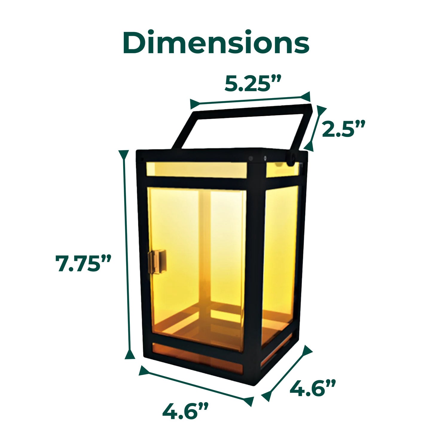 Solar Portable Lantern (Clear Panel) with USB Charging
