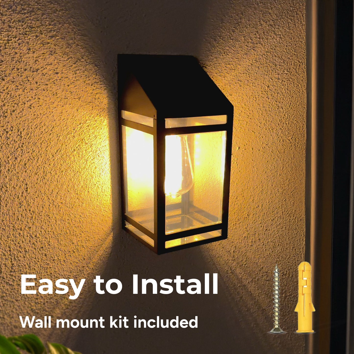 Solar Wall Lantern (Dual Lighting Modes)