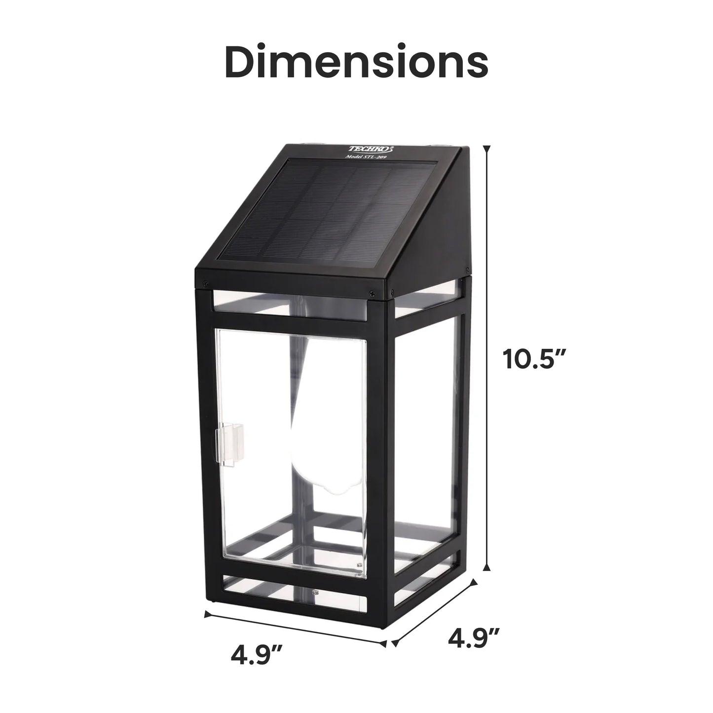 Solar Wall Lantern (Dual Lighting Modes)