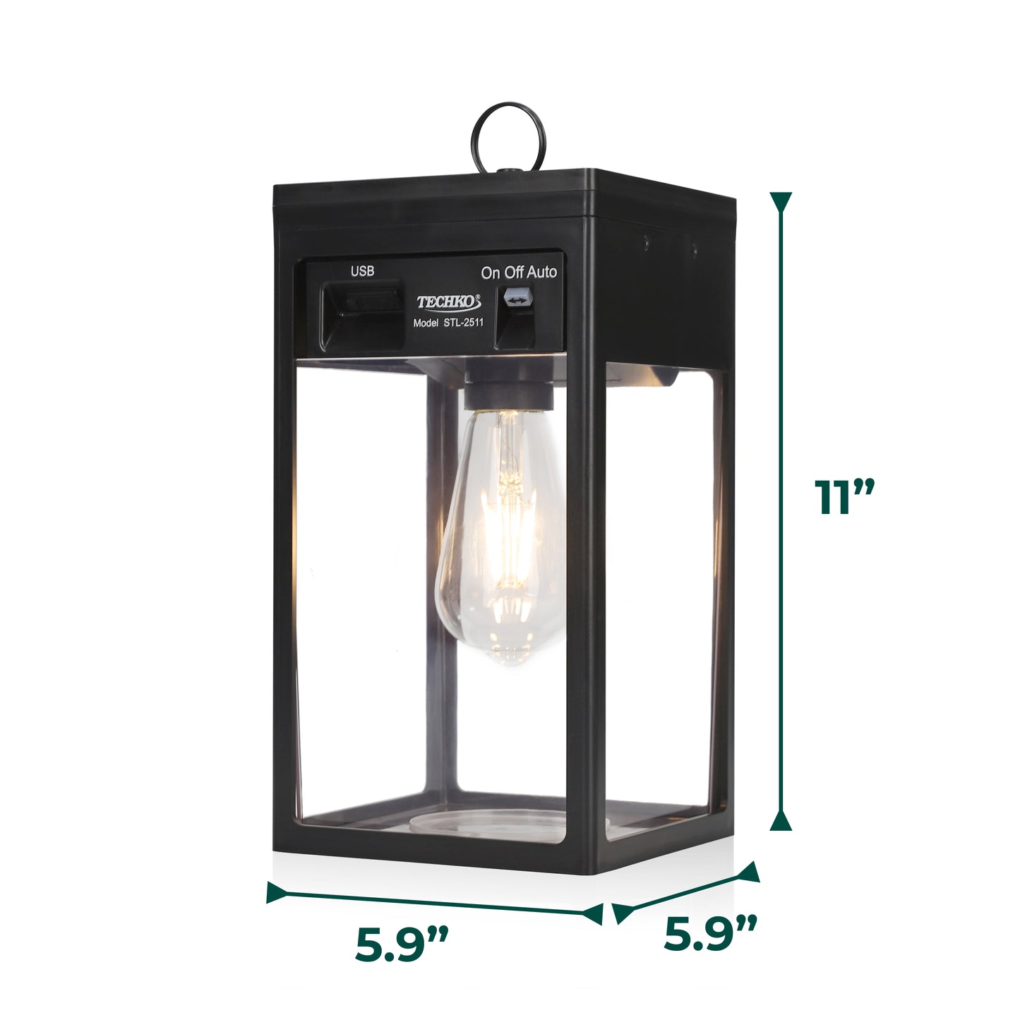 Solar Portable Lantern with Edison Bulb