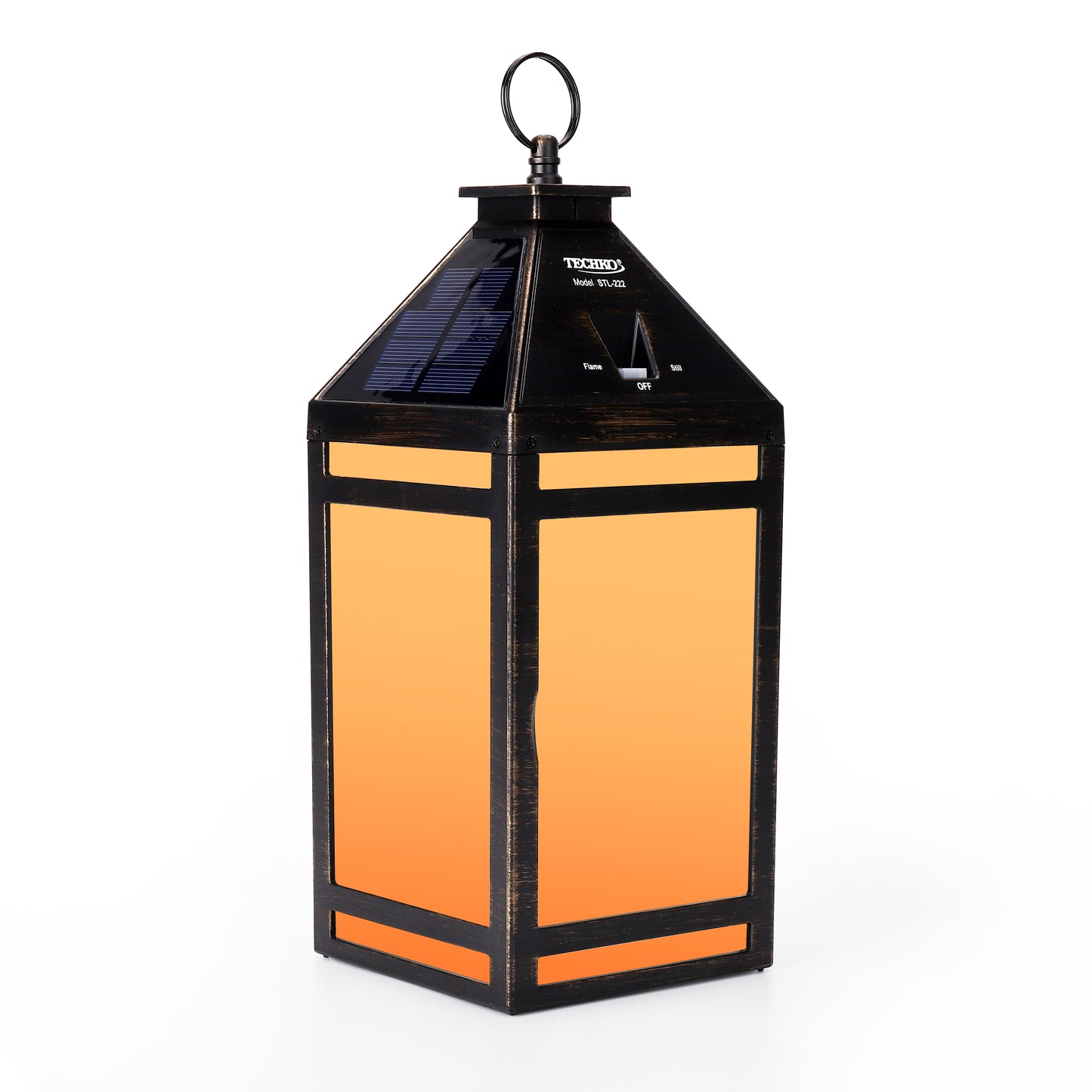Solar Portable Hanging Lantern (Flame Effect)