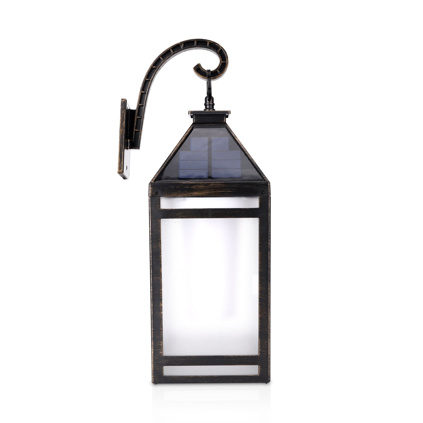 Solar Portable Hanging Lantern with Wall Mount (Flame Effect)