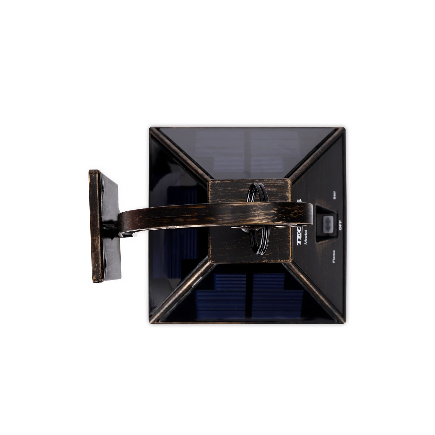 Solar Portable Hanging Lantern with Wall Mount (Flame Effect)