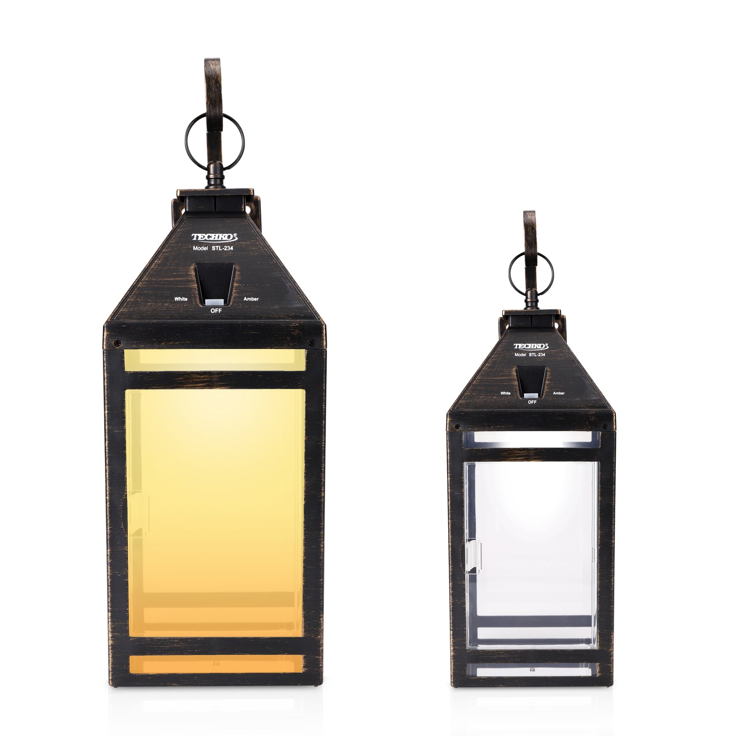 Solar Portable Hanging Lantern with Wall Mount (Clear Panel)
