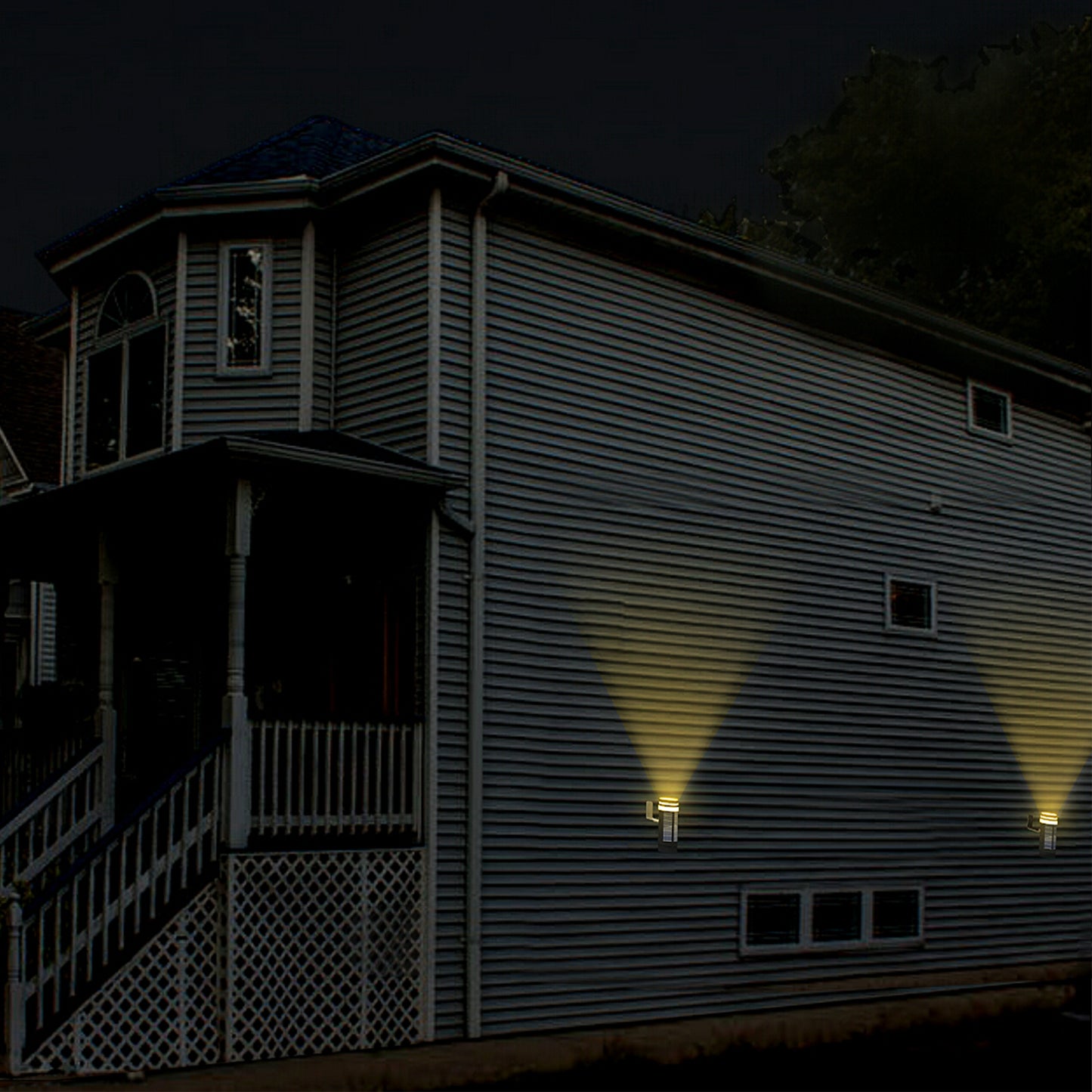 Solar Cylinder Wall Light (Single Direction)