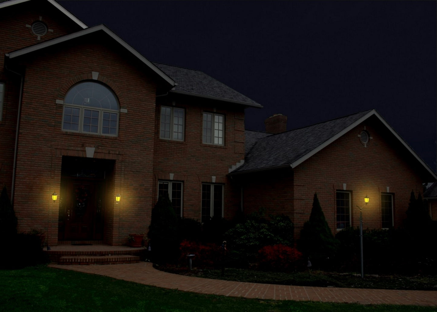 Solar Classic Wall Light with Wall Mount (Dual Lighting Modes)