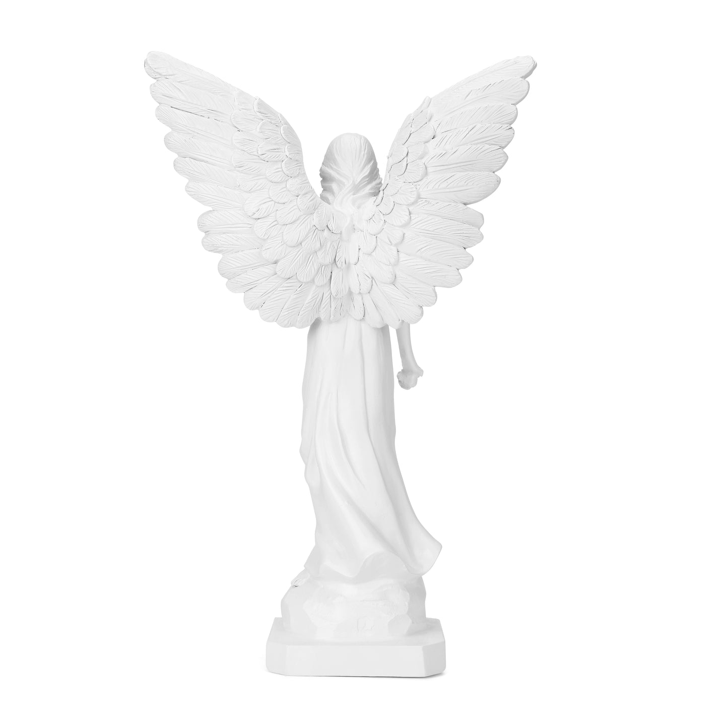 Guardian Angel with High-Power Solar Spotlight (Open Wings)
