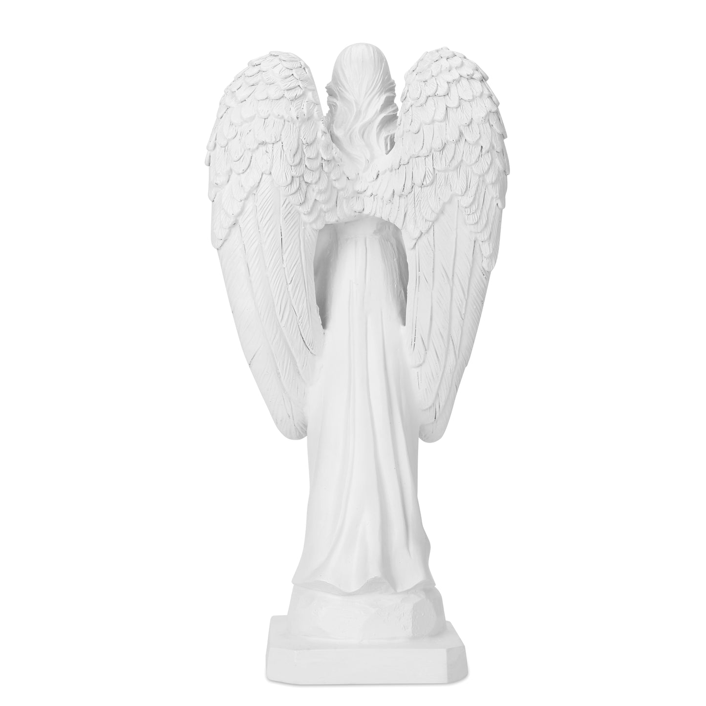 Guardian Angel with High-Power Solar Spotlight (Closed Wings)