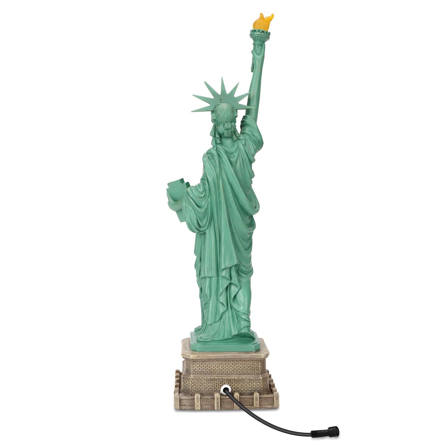 Statue of Liberty with High-Power Solar Spotlight