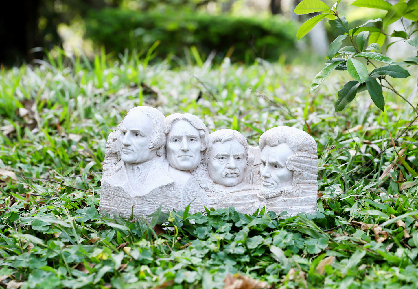 Mt. Rushmore with High-Power Solar Spotlight