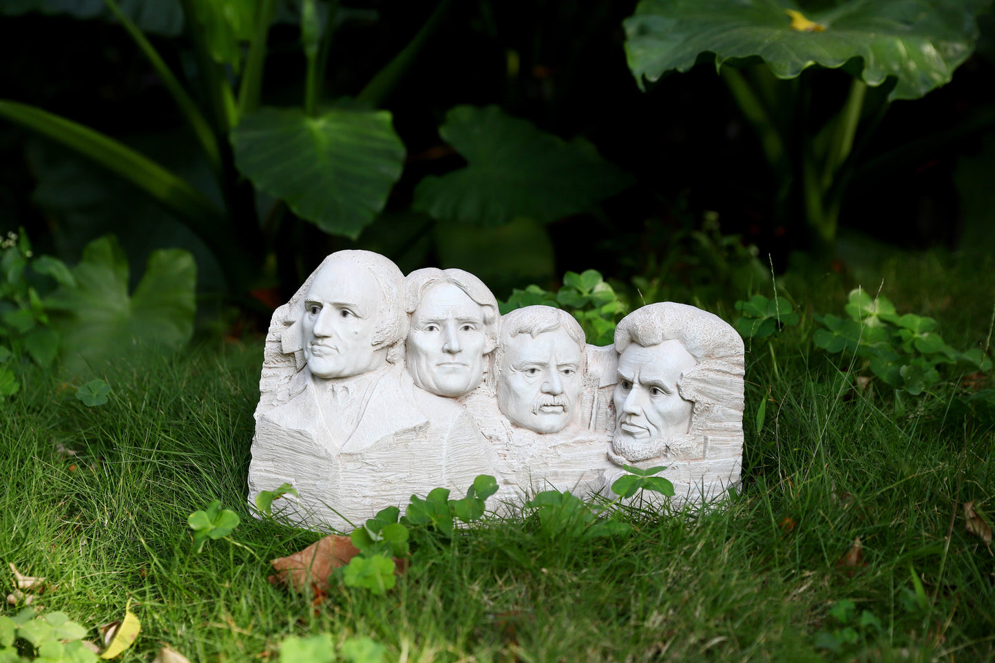 Mt. Rushmore with High-Power Solar Spotlight