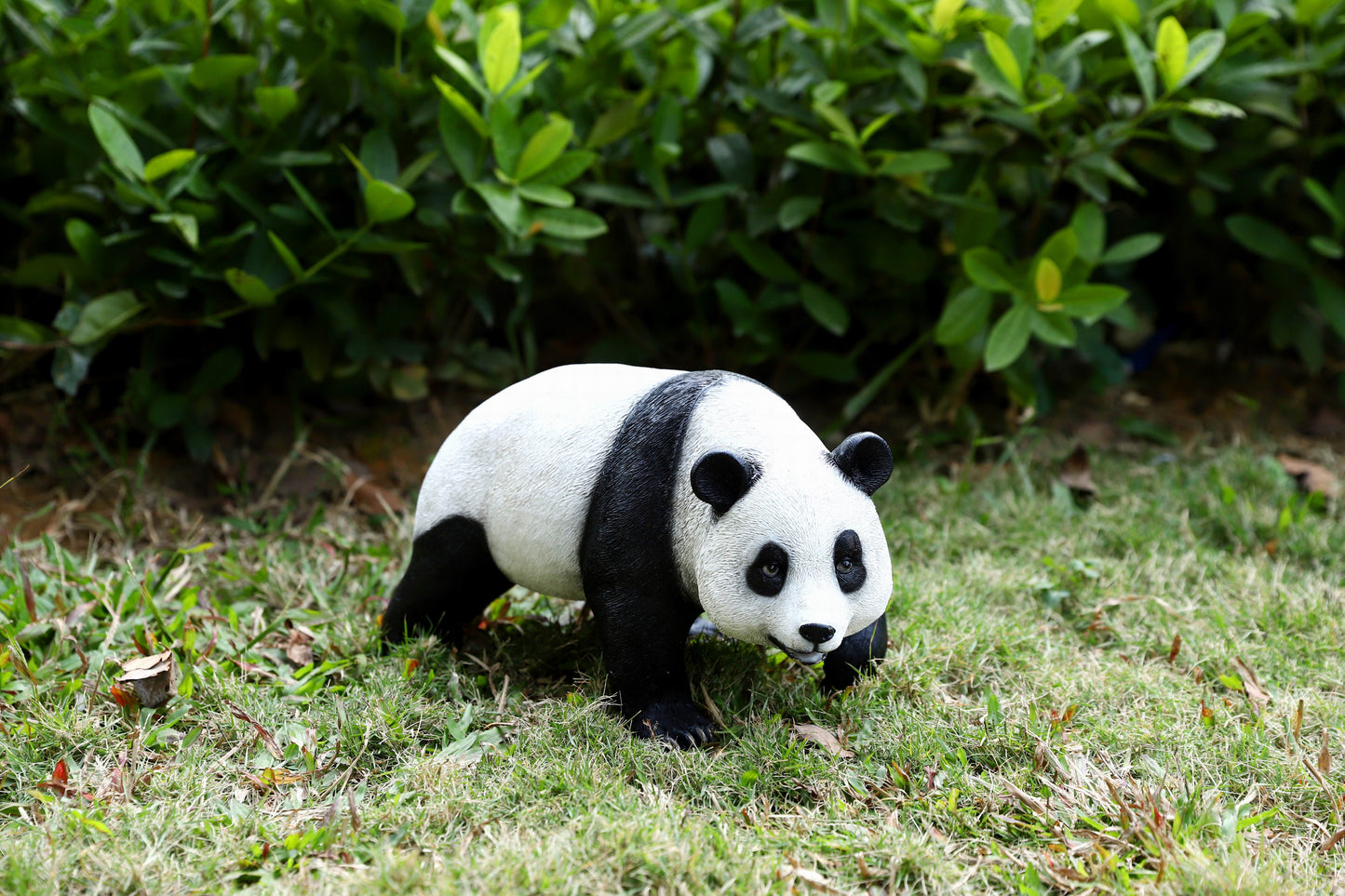 Panda Statue with High-Power Solar Spotlight