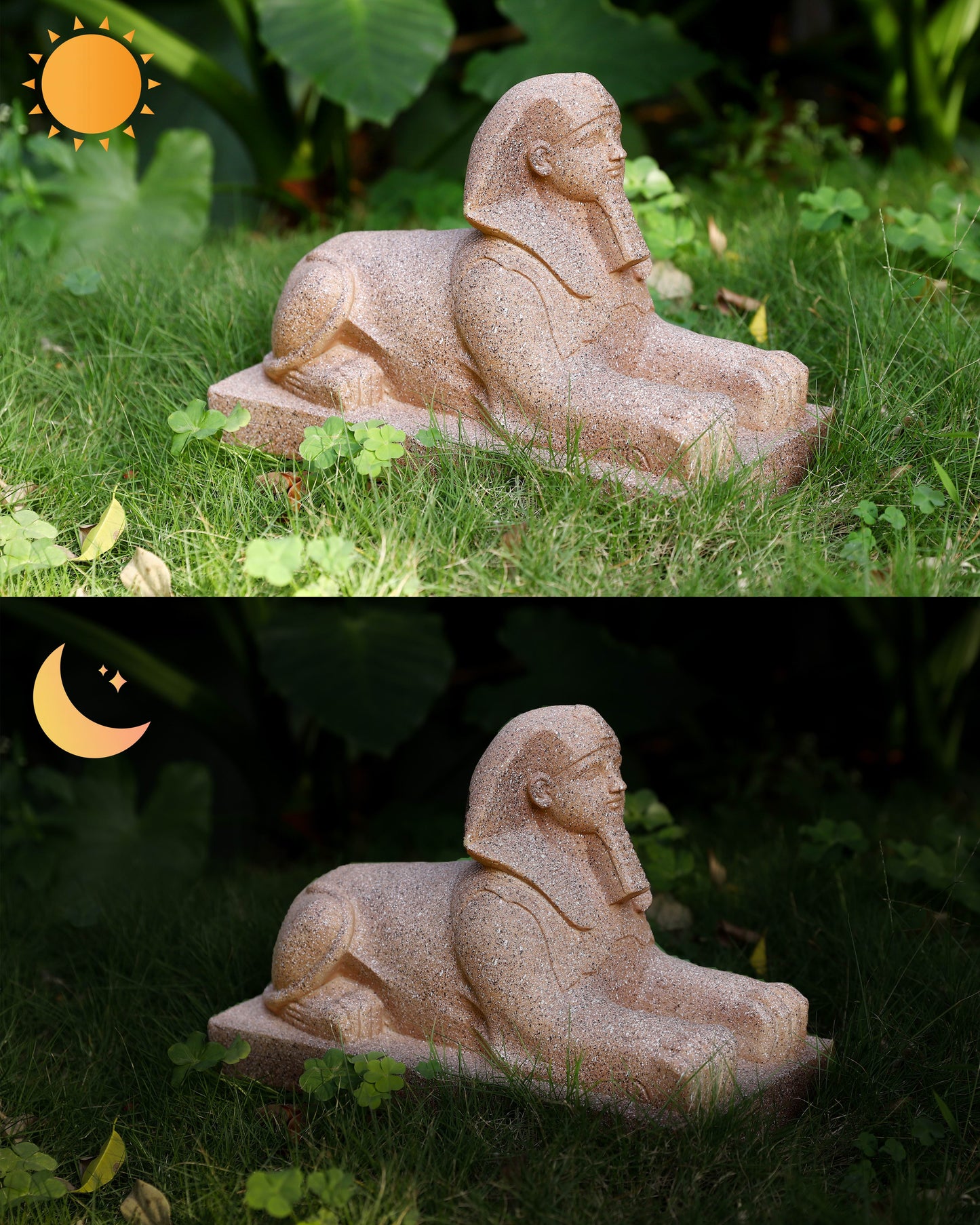 Sphinx with High-Power Solar Spotlight