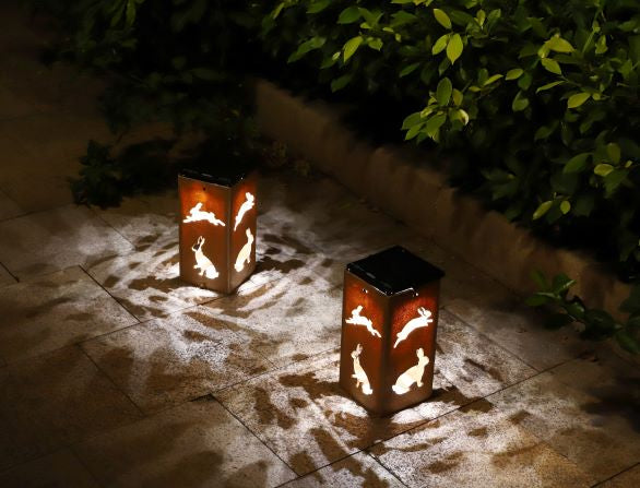 Solar Decorative Portable Lantern - Rabbit