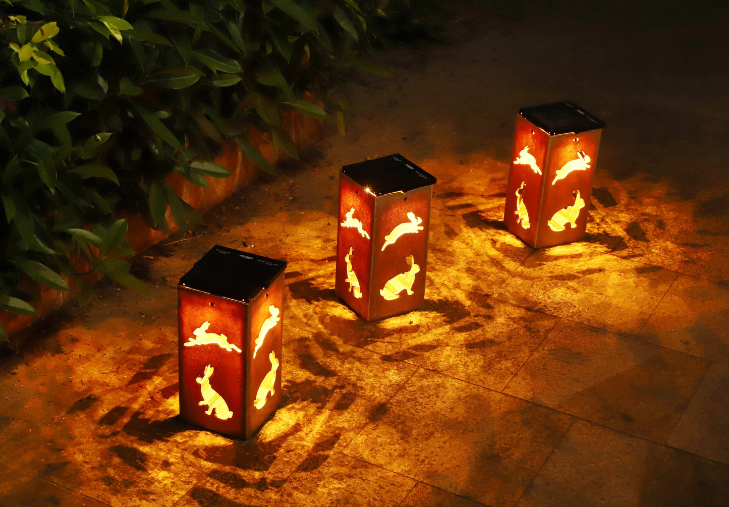 Solar Decorative Portable Lantern - Rabbit