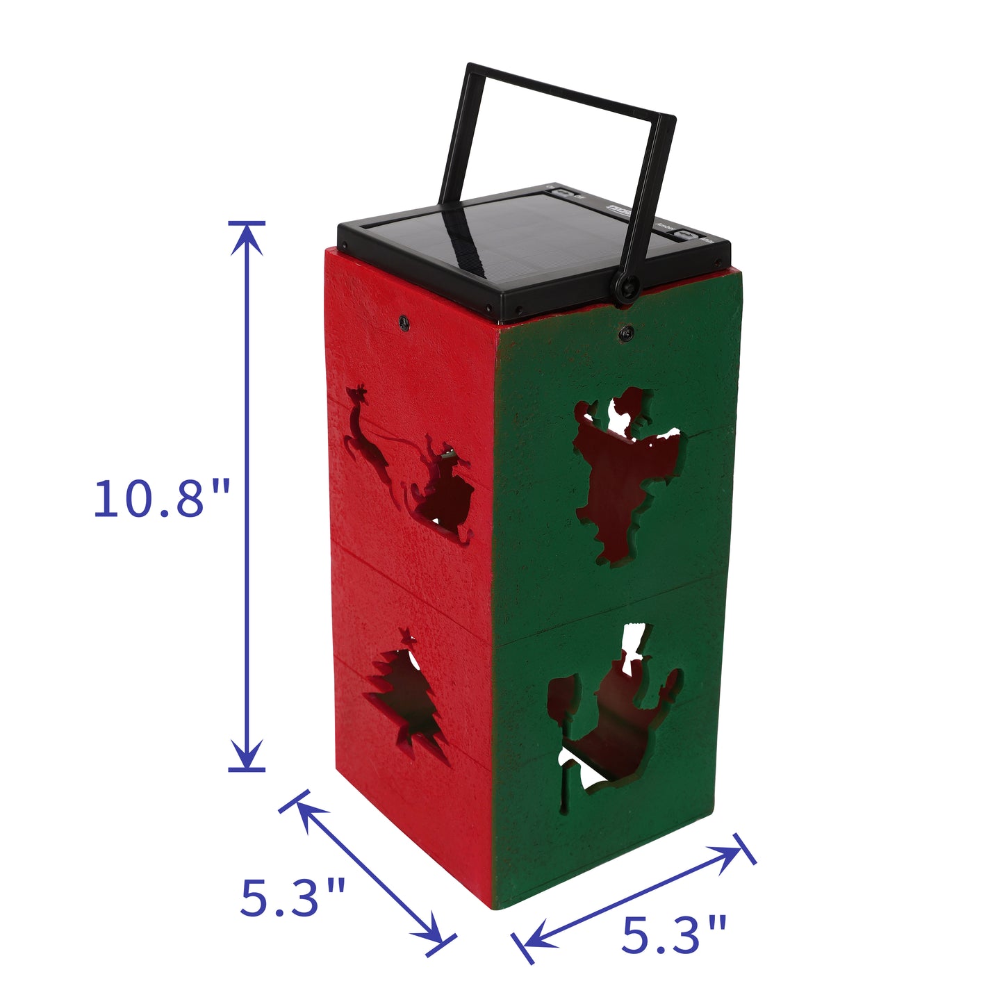 Solar Decorative Portable Lantern - Christmas