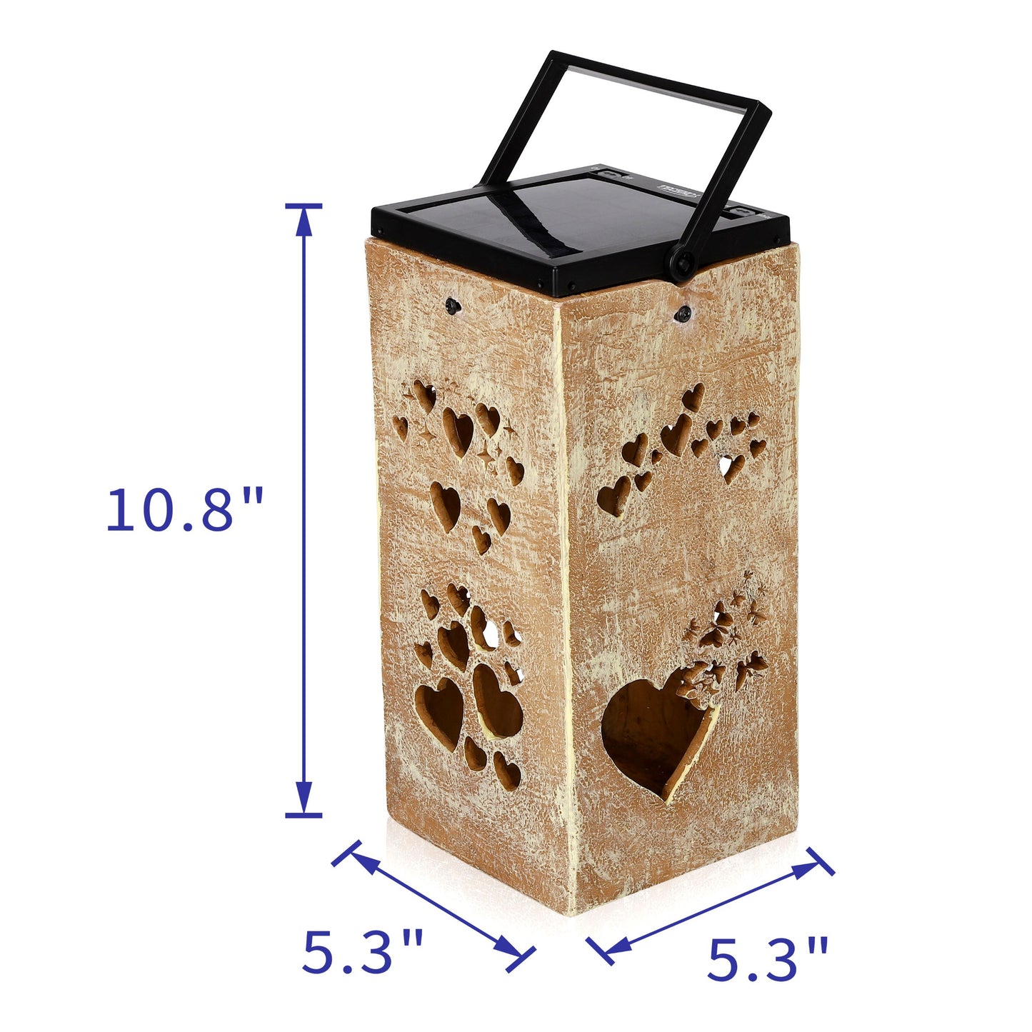 Solar Decorative Portable Lantern - Hearts